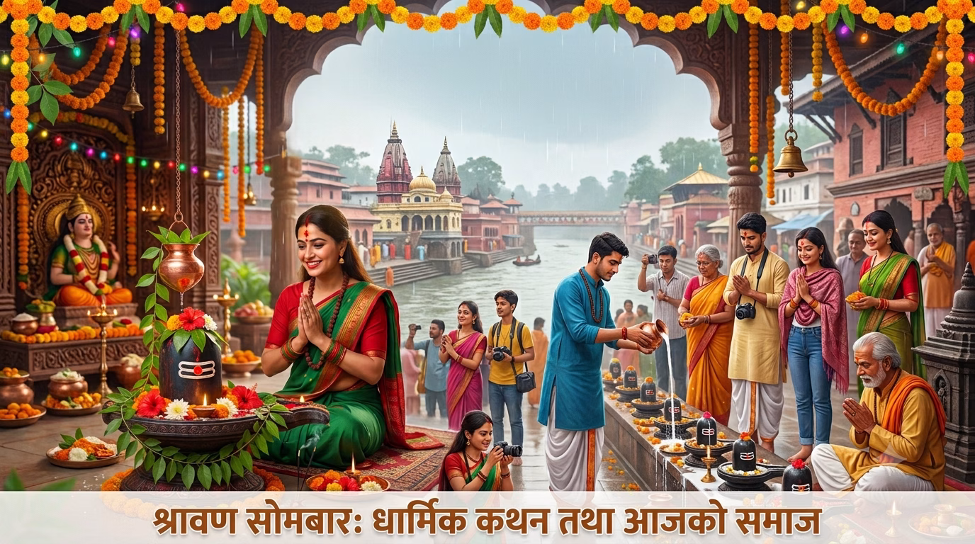 श्रावण सोमबार: धार्मिक परम्परा तथा अहिलेको समाज