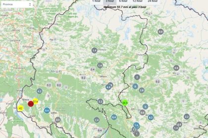 सुन्दरपुरमा बर्षकै उच्च वर्षा, महाकालीको बहाव बढ्यो